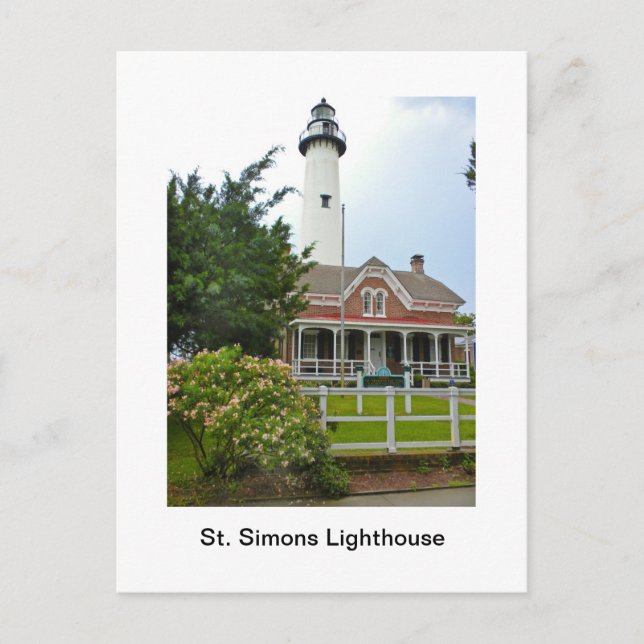 Carte Postale Phare de St Simons (Devant)