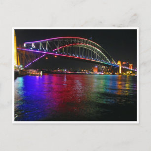 Carte Postale phare de sydney vivid