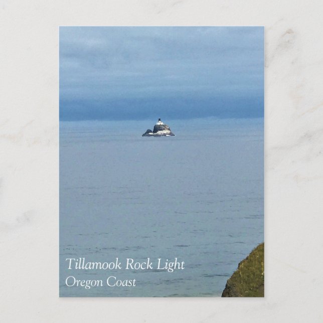 Carte Postale Phare de Tillamook Rock, côte de l'Oregon (Devant)