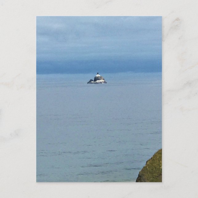 Carte Postale Phare de Tillamook Rock, côte de l'Oregon (Devant)