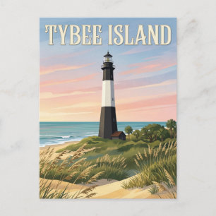 Carte Postale Phare de Tybee Island