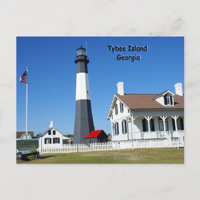 Carte Postale Phare de Tybee Island (Devant)