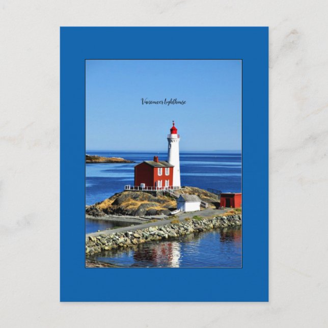 Carte Postale Phare de Vancouver, étiqueté (Devant)