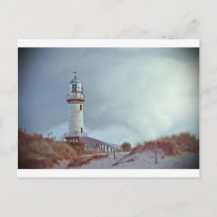 Carte Postale Phare de Warnemuende en Allemagne