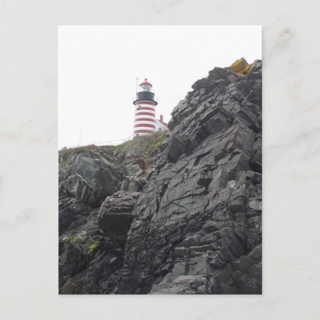 Carte Postale Phare de West Quoddy (Devant)