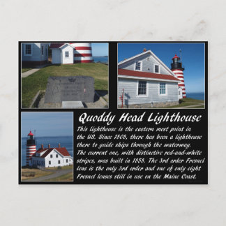 Carte Postale Phare de West Quoddy Head