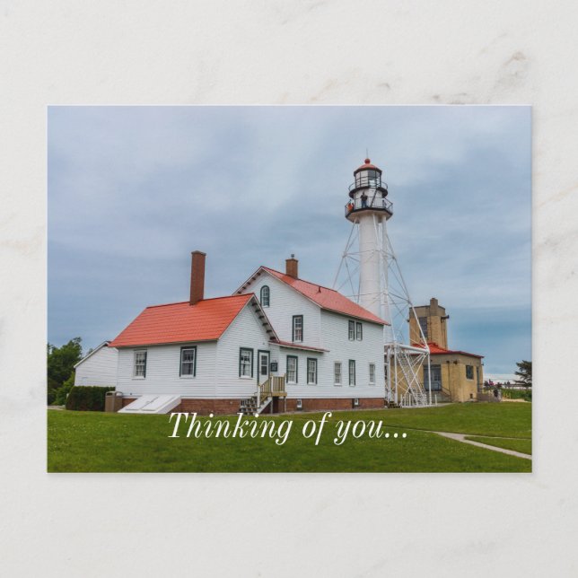 Carte Postale Phare De Whitefish Point Penser À Vous (Devant)
