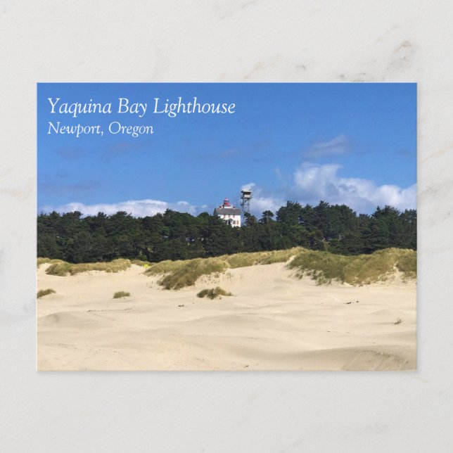 Carte Postale Phare de Yaquina Bay, Newport, Oregon (Devant)
