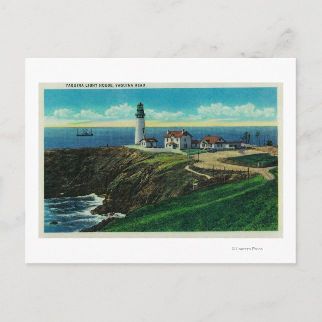 Carte Postale Phare de Yaquina et Yaquina HeadYaquina, OU (Devant)