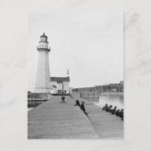 Carte Postale Phare d'Oswego Harbour West Pierhead
