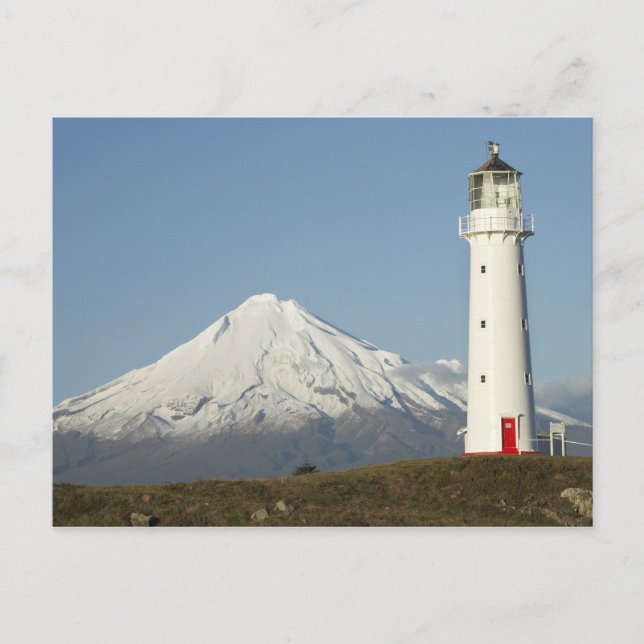 Carte Postale Phare du Cap Egmont et Mont Taranaki / Mt (Devant)