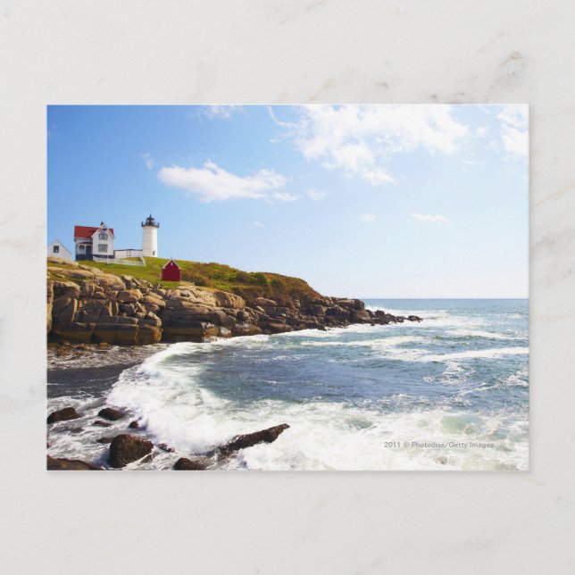 Carte Postale Phare du Cap Neddick "Nubble" dans le Maine (Devant)