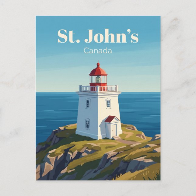 Carte Postale Phare du cap Spear Canada (Devant)