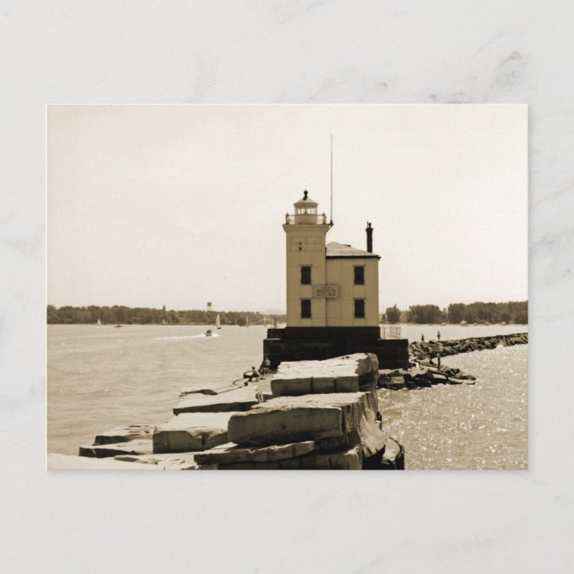 Carte Postale Phare du lac Érié (Devant)