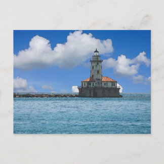 Carte Postale Phare du port de Chicago
