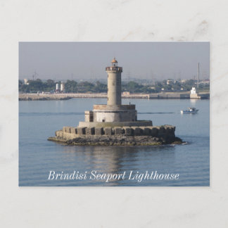 Carte Postale Phare du port maritime de Brindisi