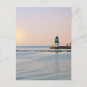 Carte Postale Phare du sud-est du port de Chicago