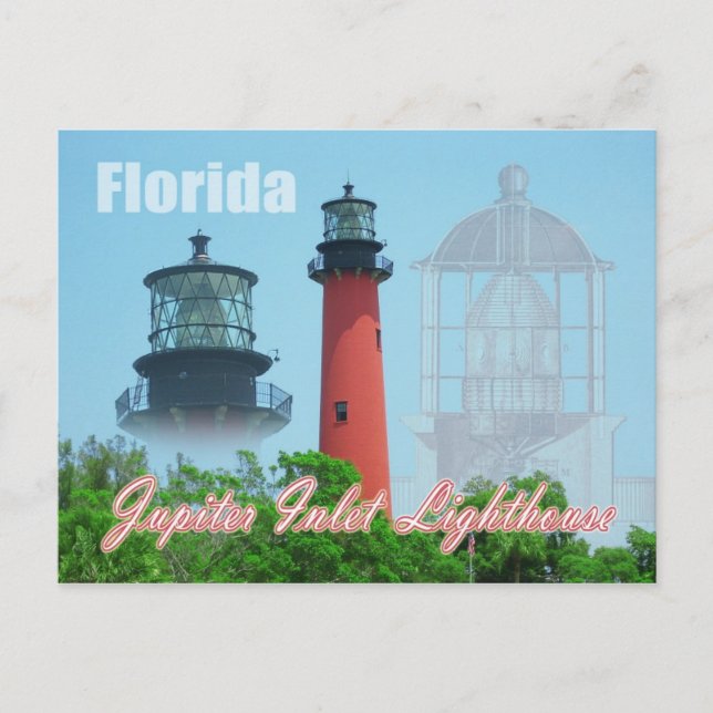 Carte Postale Phare et musée Jupiter Inlet, Floride (Devant)