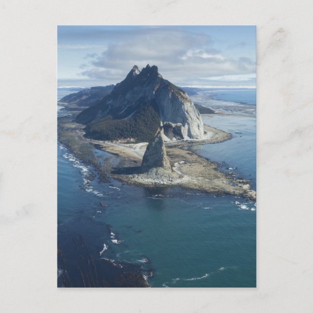 Carte Postale Phare et pinacle rocheux au cap St. Elias (Devant)