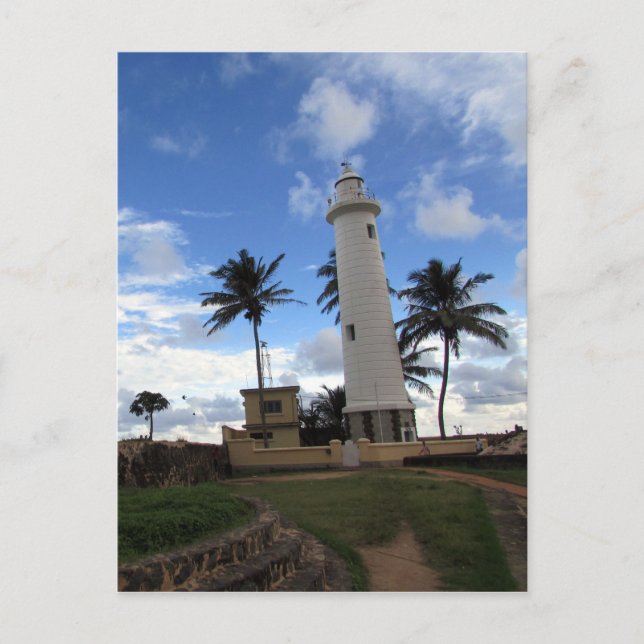 Carte Postale phare galle fort (Devant)