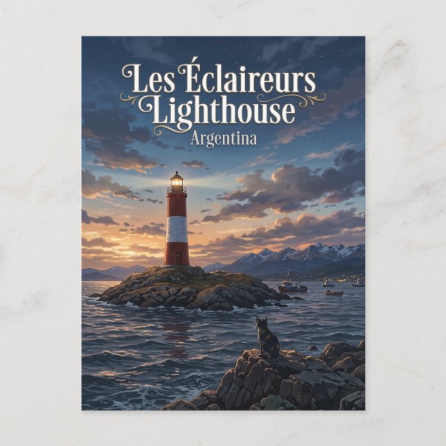 Carte Postale Phare Les Éclaireurs Argentine (Devant)