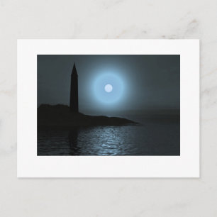 Carte Postale Phare Lune1