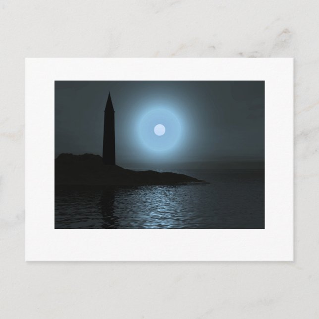 Carte Postale Phare Lune1 (Devant)
