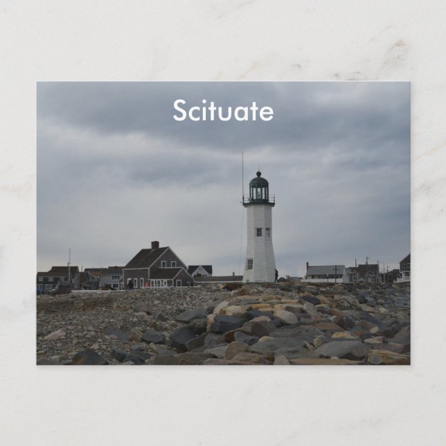 Carte Postale Phare Old Scituate (Devant)