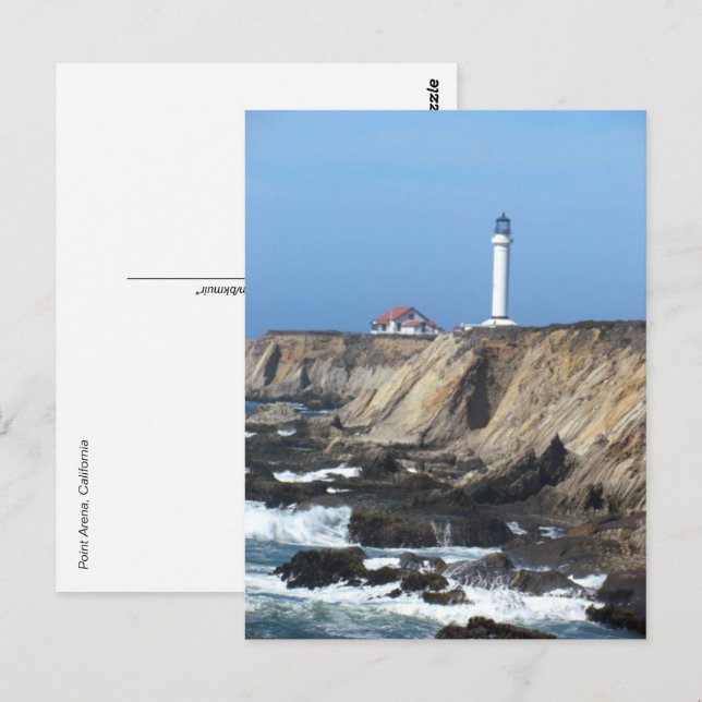 Carte postale - Phare Point Arena (Devant / Derrière)