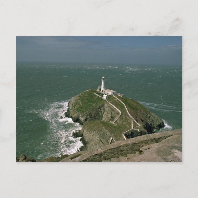 Carte Postale Phare, South Stack, Anglessy, Nord du Pays de Gall (Devant)