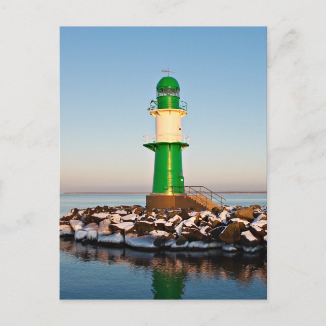 Carte Postale Phare sur la côte de la mer Baltique (Devant)