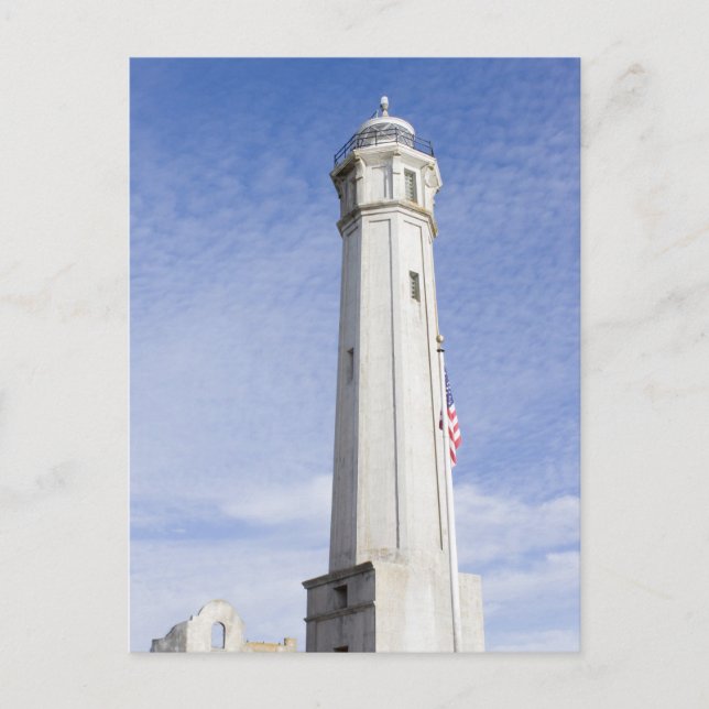 Carte Postale Phare sur l'île d'Alcatraz (Devant)