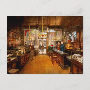 Carte Postale Pharmacie - La pharmacie de Congdon 1910