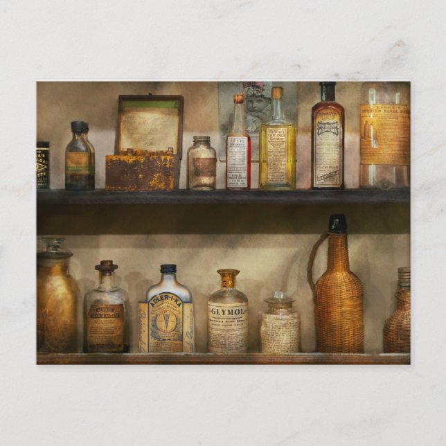Carte Postale Pharmacie - Médecine du passé (Devant)