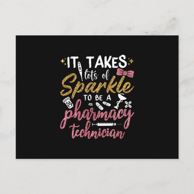 Carte Postale Pharmacien Il Faut Beaucoup De Sparkle Pharmacy Te (Devant)