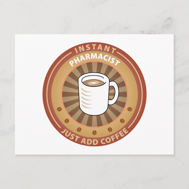 Carte Postale Pharmacien instantané (Devant)