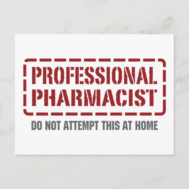 Carte Postale Pharmacien professionnel (Devant)