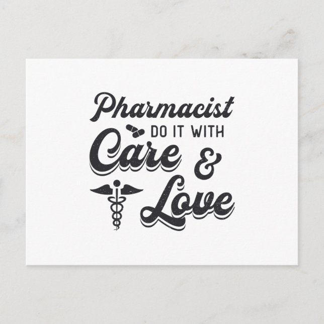 Carte Postale Pharmaciste Le Faire Avec Soins Pharmacie Technolo (Devant)