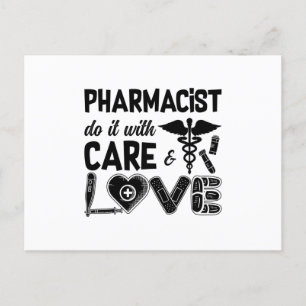 Carte Postale Pharmacy Pharmacist Do It With Care Pharmacists