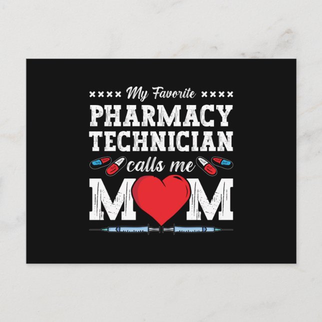 Carte Postale Pharmacy Technician Calls Me Mom Tech Pharmacist (Devant)