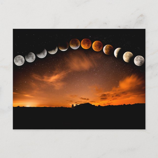 Carte Postale phases de la lune (Devant)