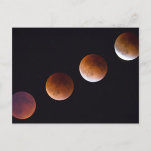 Carte Postale Phases de l'éclipse lunaire totale Seattle