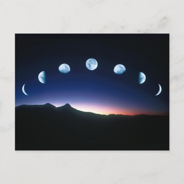 Carte Postale Phases de lune (Devant)