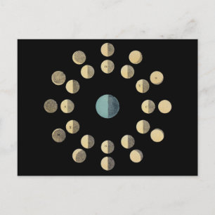 Carte Postale Phases de lune