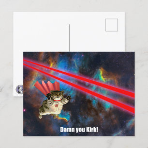 Carte Postale Phasques de l'évitement Spacecat