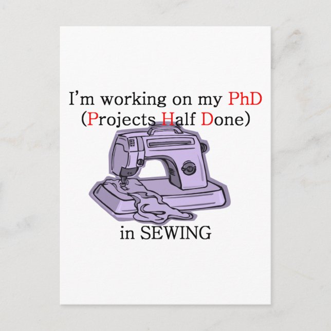 Carte Postale PhD couture (Devant)