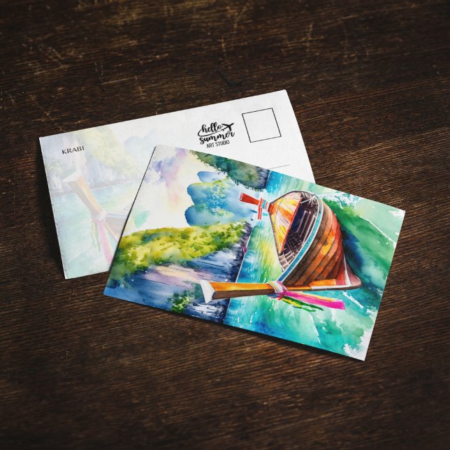 Carte postale Phi Phi Islands Krabi Thaïlande Aqua (Créateur téléchargé)