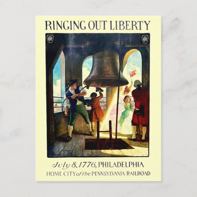 Carte Postale Philadelphia Liberty sur le chemin de fer Pennsylv (Devant)