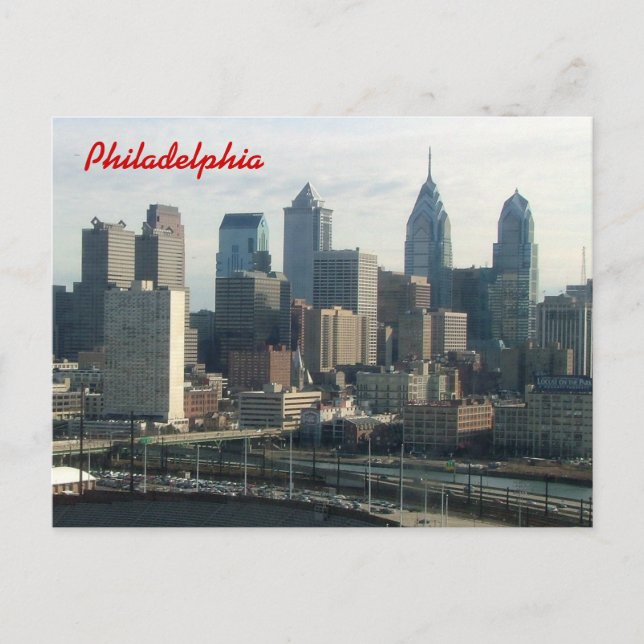 Carte Postale Philadelphia Skyline (Devant)