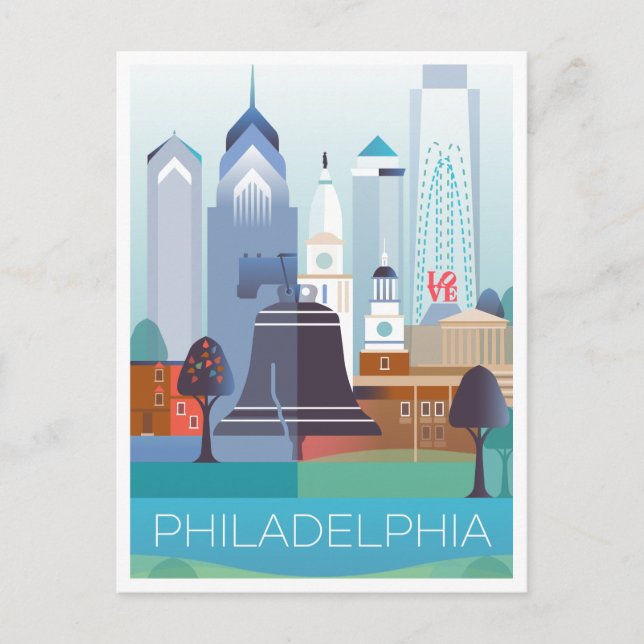 Carte postale Philadelphie (Devant)